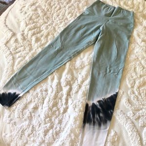 Electric & Rose blue tie dye legging - medium